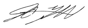 The signature of JC Richardson